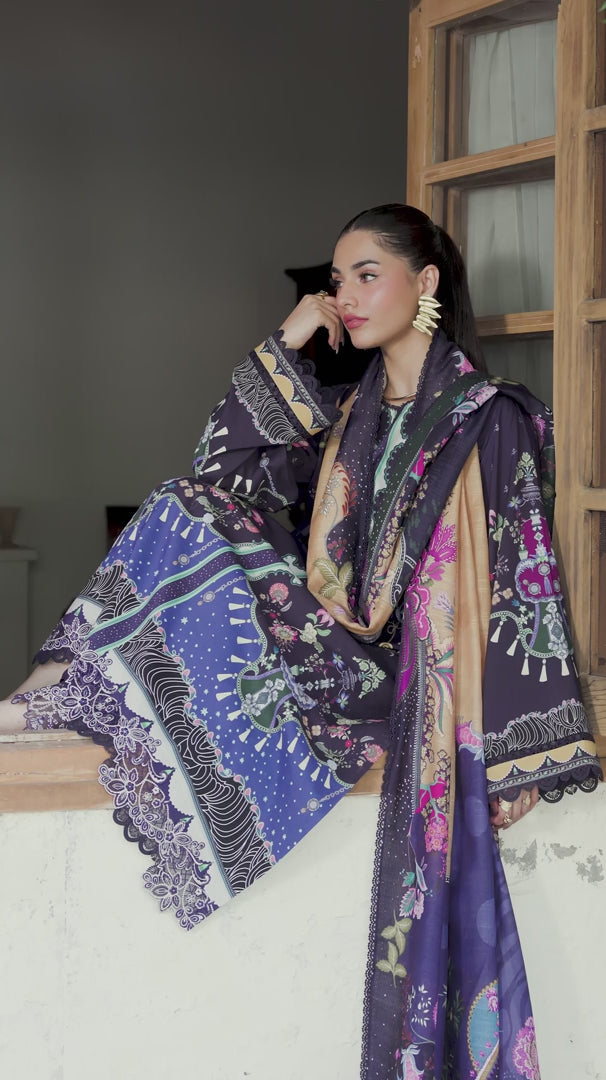 Qalamkar | QPrints Winter 25 | QW-04 (A) ALLAN - House Of Hania