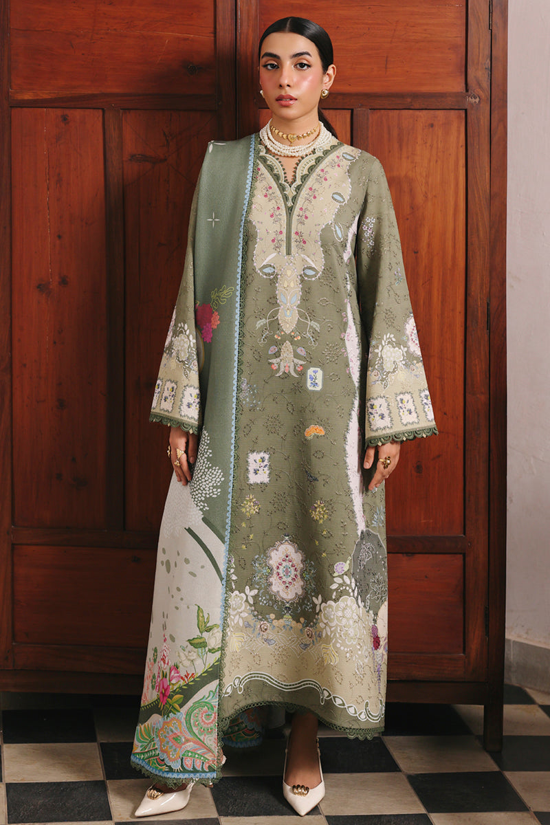 Qalamkar | QPrints Winter 25 | QW-09 (A) KHANZA - House Of Hania