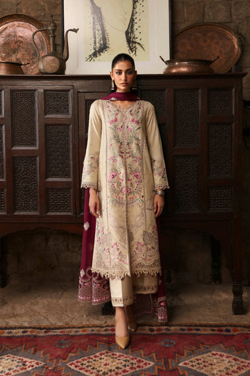 Qalamkar | Qlinekari Linen Collection | LM-01 FAYE - House Of Hania