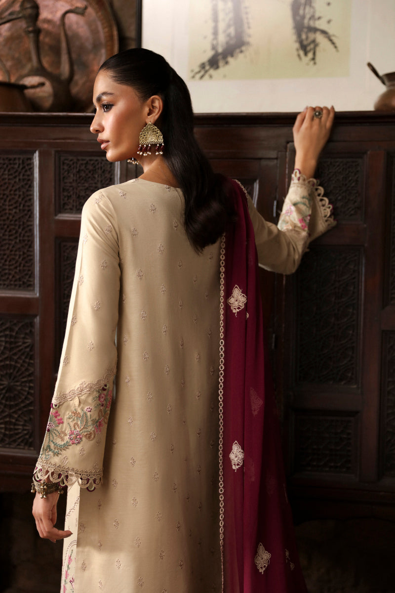 Qalamkar | Qlinekari Linen Collection | LM-01 FAYE - House Of Hania