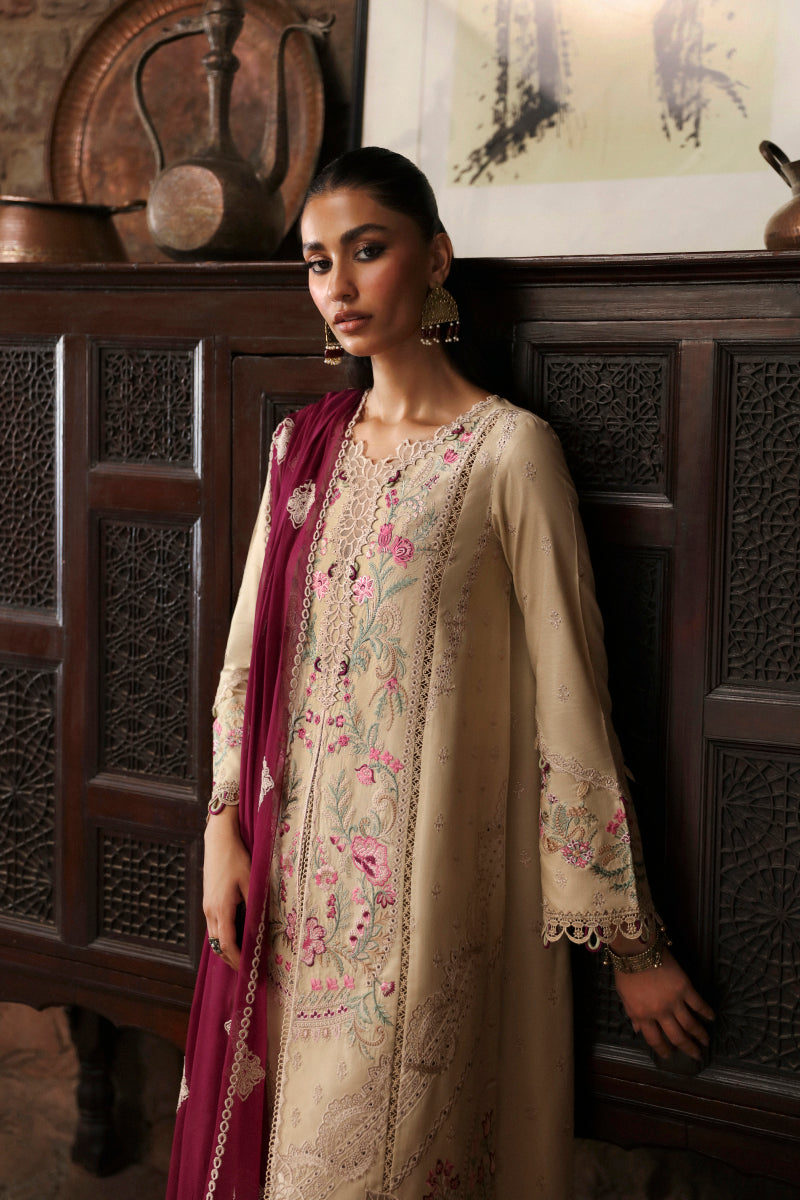 Qalamkar | Qlinekari Linen Collection | LM-01 FAYE - House Of Hania