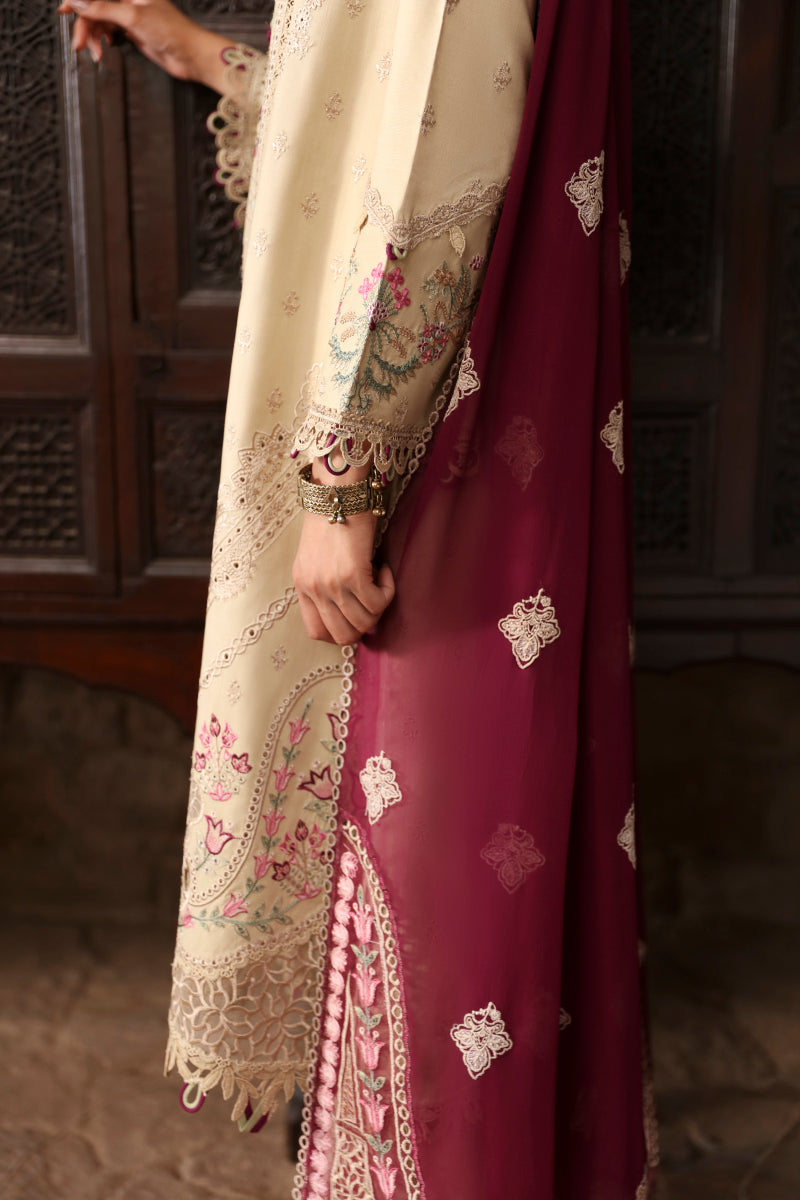 Qalamkar | Qlinekari Linen Collection | LM-01 FAYE - House Of Hania