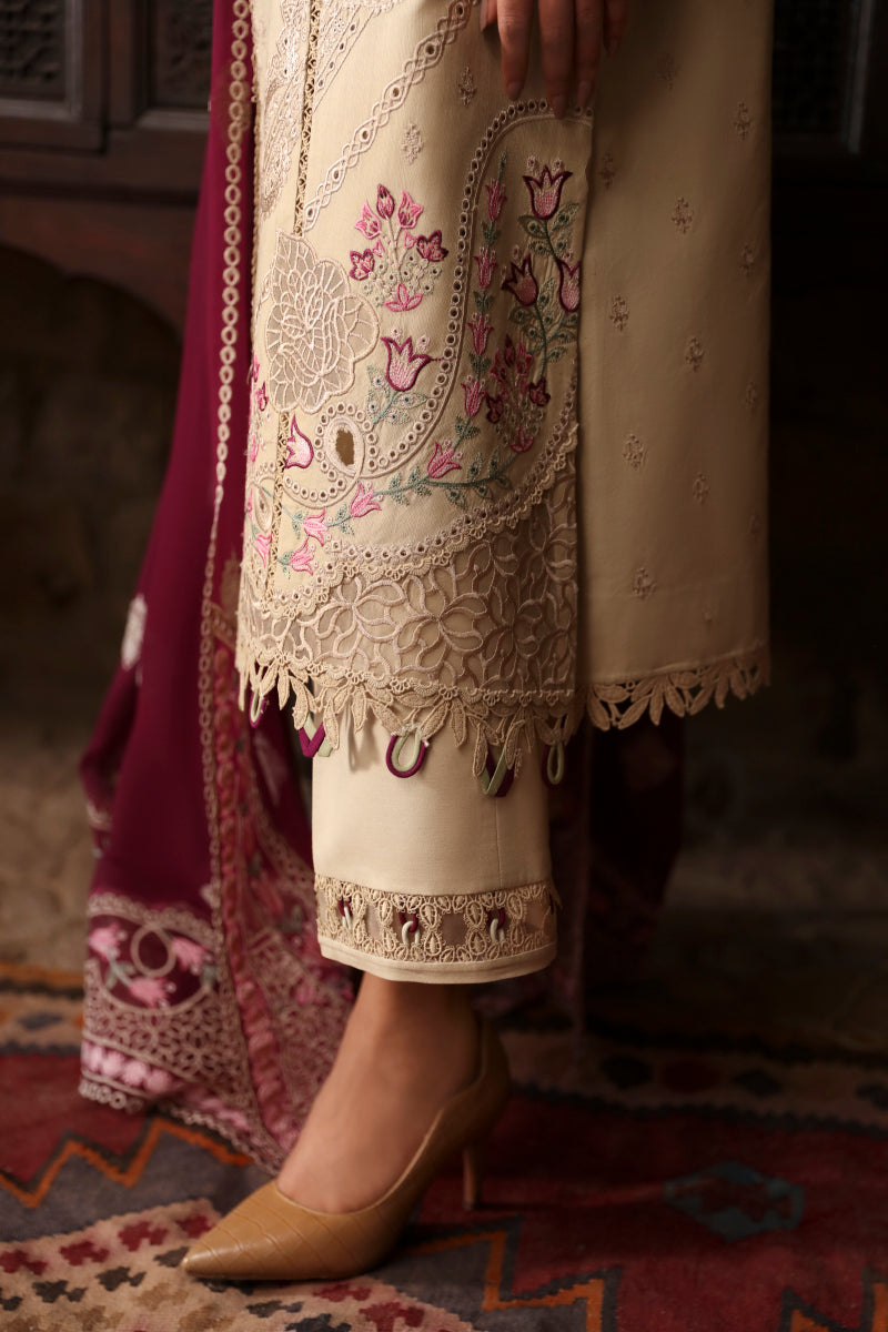 Qalamkar | Qlinekari Linen Collection | LM-01 FAYE - House Of Hania