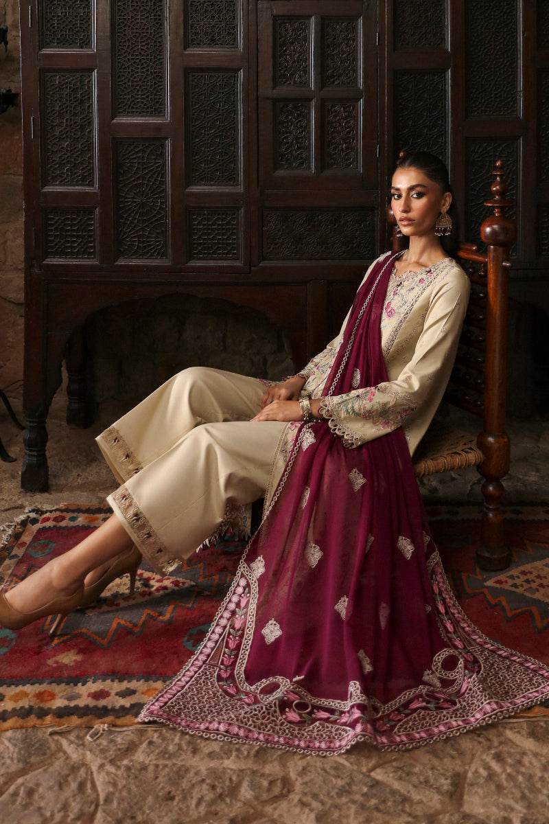 Qalamkar | Qlinekari Linen Collection | LM-01 FAYE - House Of Hania