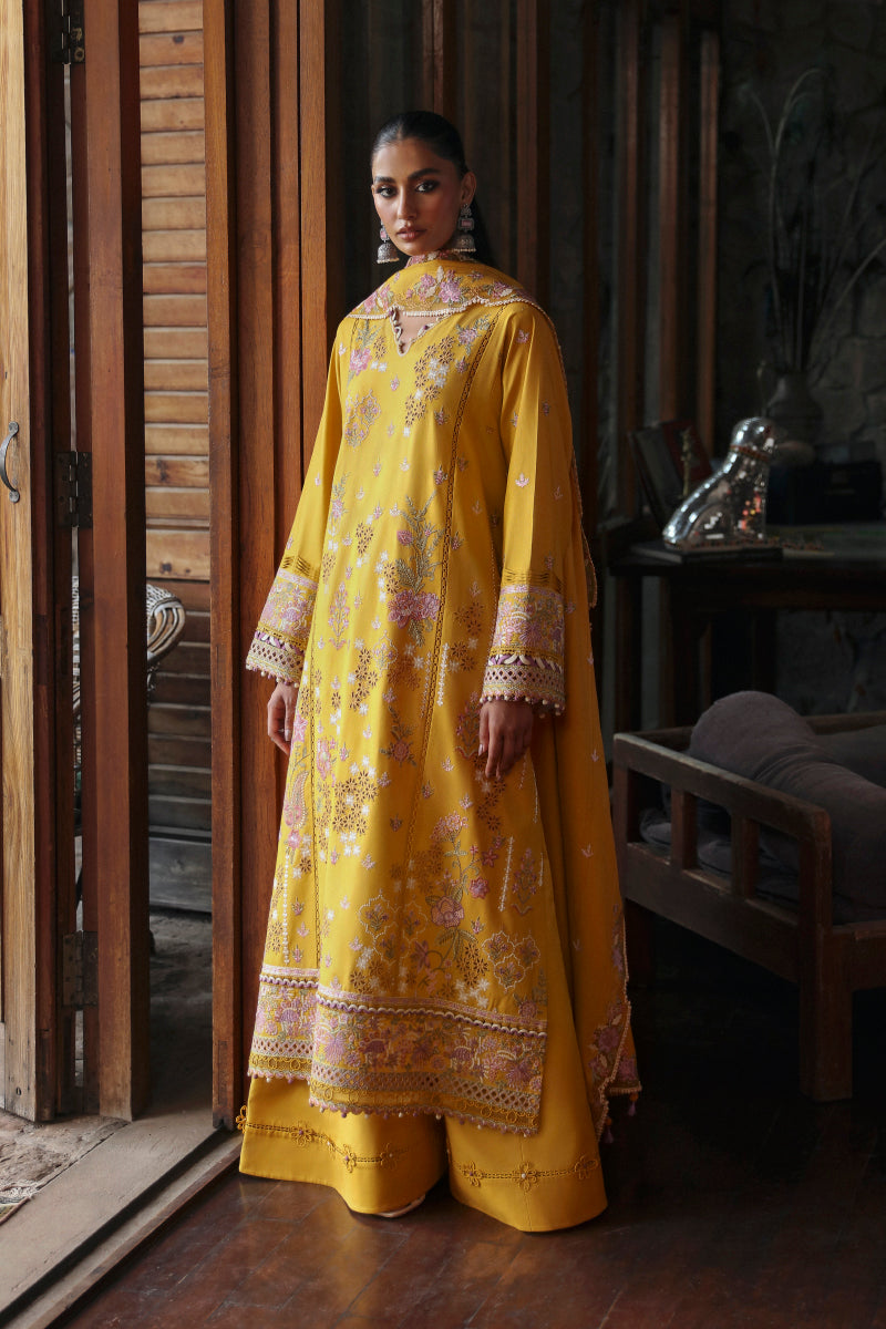 Qalamkar | Qlinekari Linen Collection | LM-04 SINSEAD - House Of Hania
