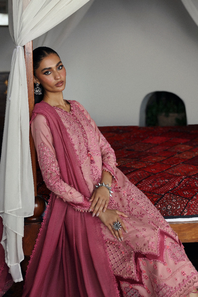 Qalamkar | Qlinekari Linen Collection | LM-12 KEIRA - House Of Hania