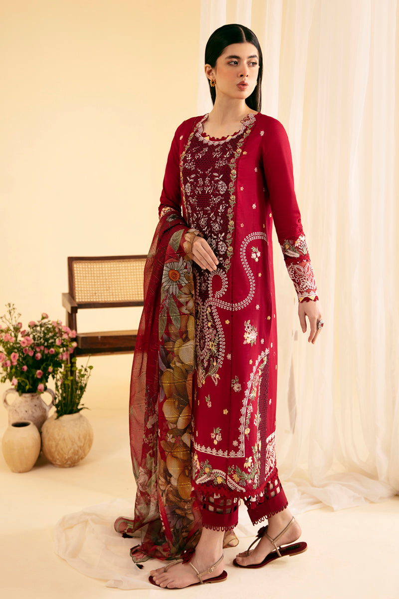 Qalamkar | Qlinekari Luxury Lawn | SQ-04 LARMINA - House Of Hania