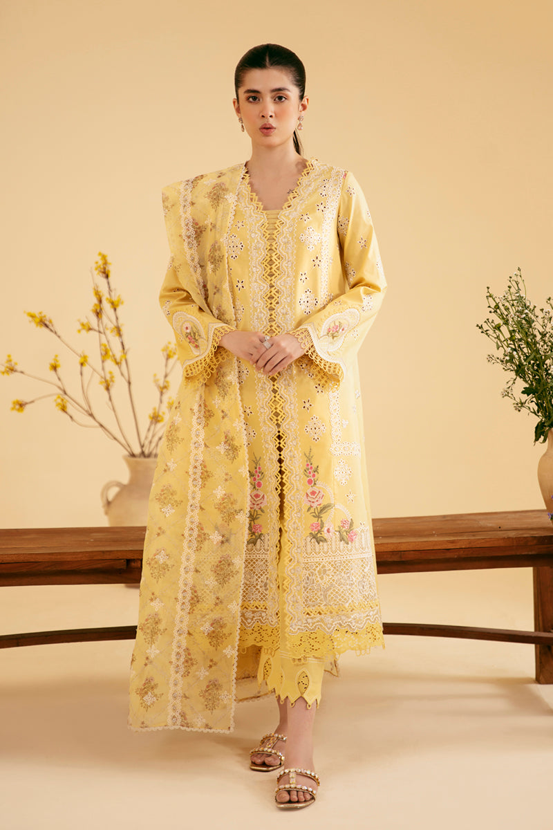 Qalamkar | Qlinekari Luxury Lawn | SQ-12 ZHAIN - House Of Hania