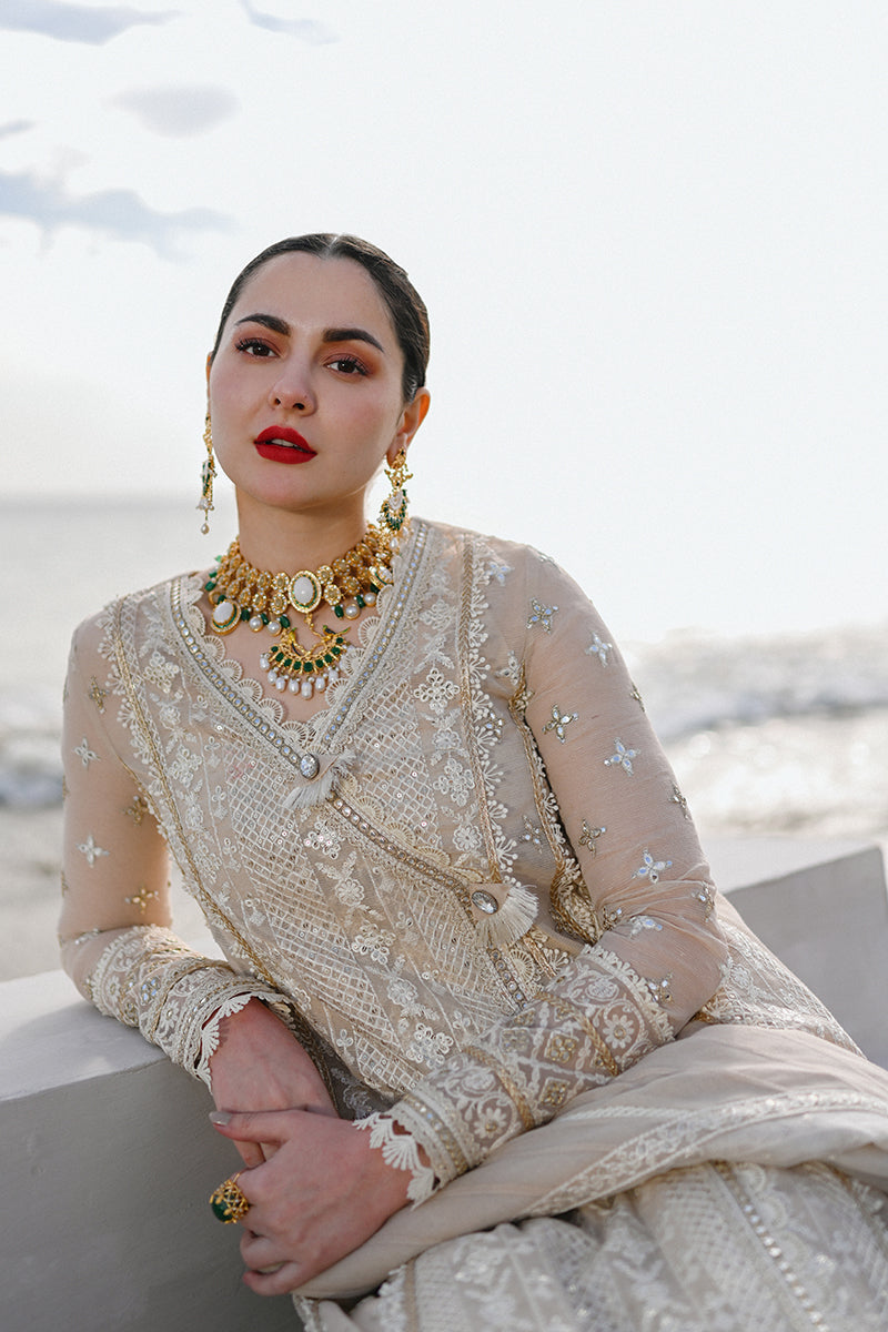 Qalamkar - SAAHIL LUXURY LAWN’23 - SP-01 AIYLA - TC-326 - House Of Hania