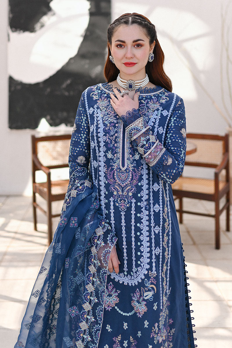 Qalamkar - SAAHIL LUXURY LAWN’23 - SP-06 KIRAL - TC-327 - House Of Hania