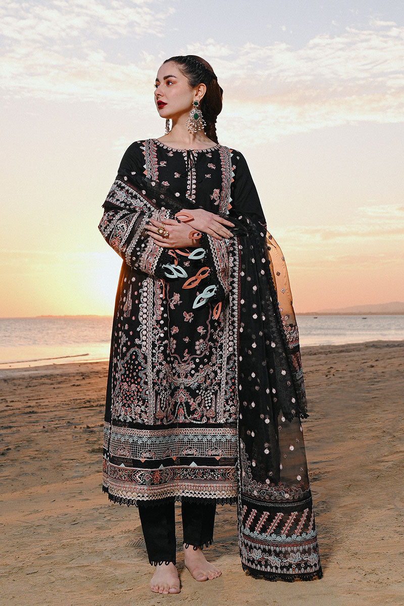 Qalamkar - SAAHIL LUXURY LAWN’23 - SP-11 HUMA - TC-314 - House Of Hania