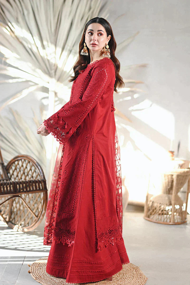 Qalamkar - SAAHIL LUXURY LAWN’23 - SP-13 ROMI - TC-326 - House Of Hania