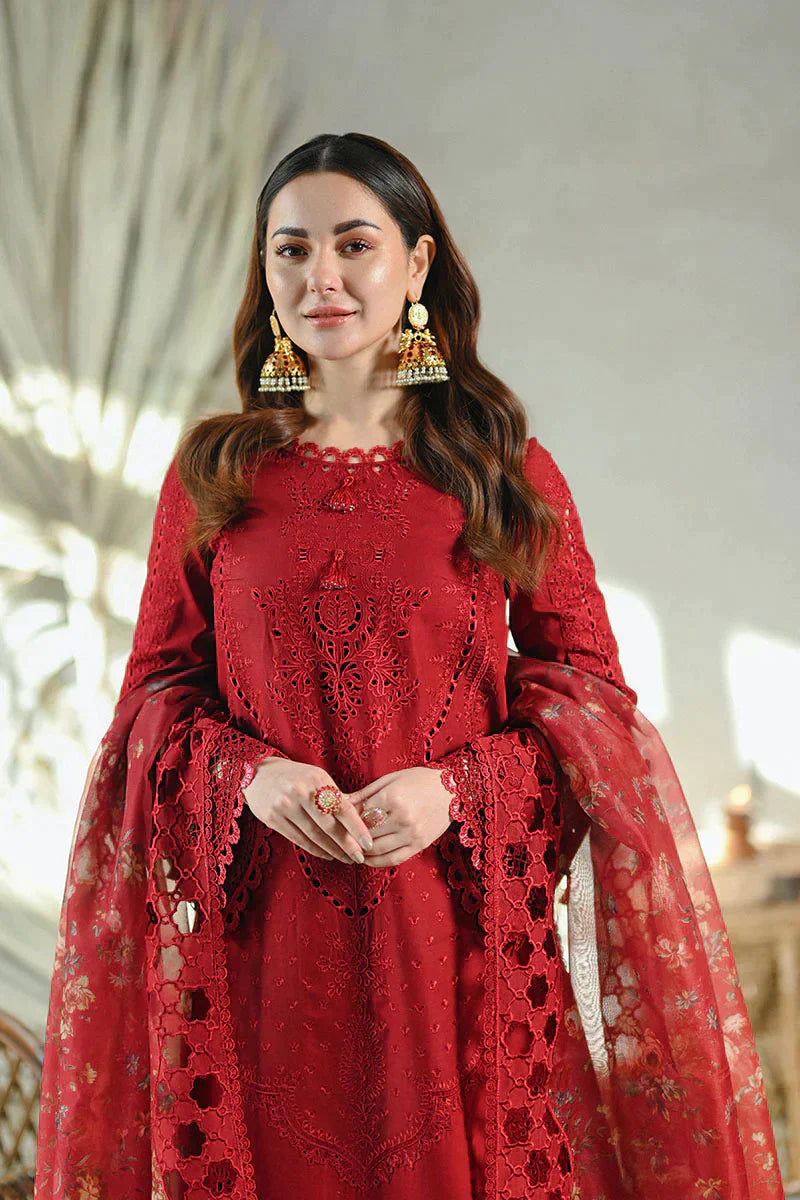 Qalamkar - SAAHIL LUXURY LAWN’23 - SP-13 ROMI - TC-326 - House Of Hania