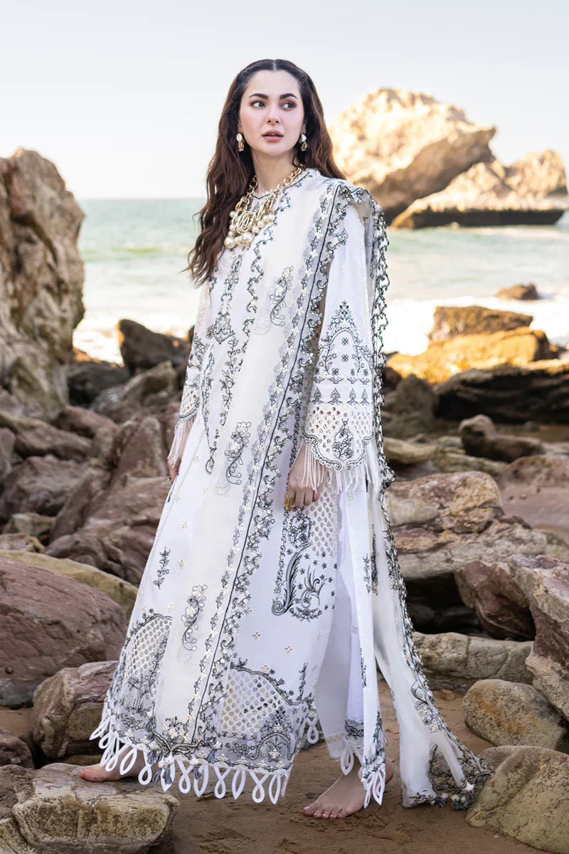 Qalamkar | Sahil Kinare Luxury Lawn | FP-02 FIZA - House Of Hania