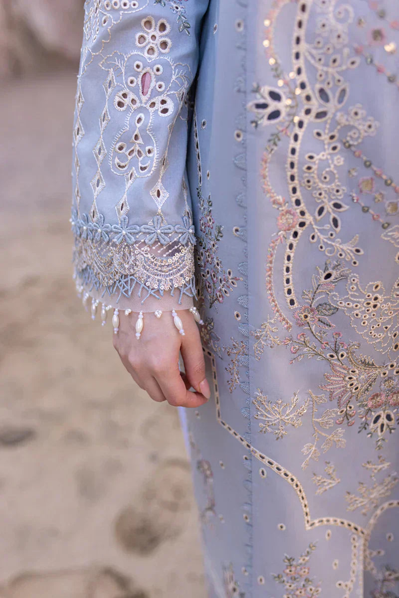 Qalamkar | Sahil Kinare Luxury Lawn | FP-04 FIRUZE - House Of Hania