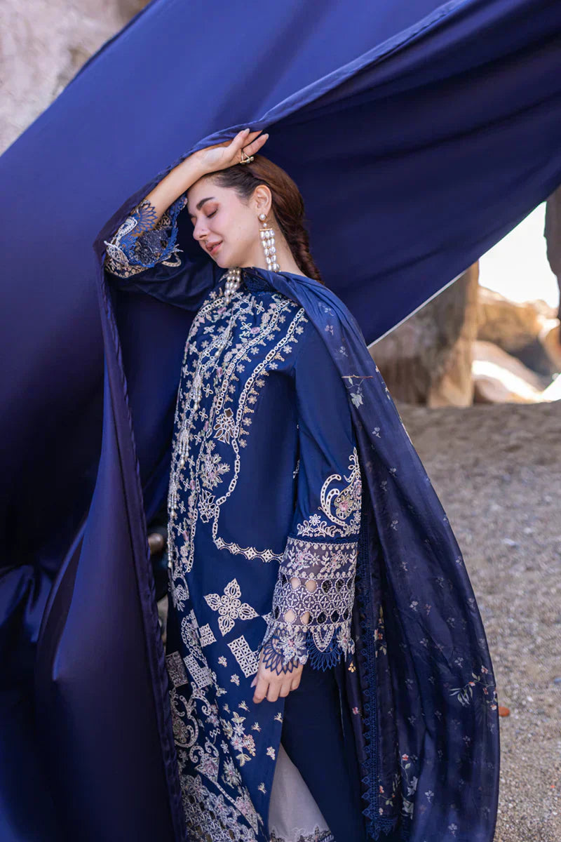 Qalamkar | Sahil Kinare Luxury Lawn | FP-06 MIRAY - House Of Hania