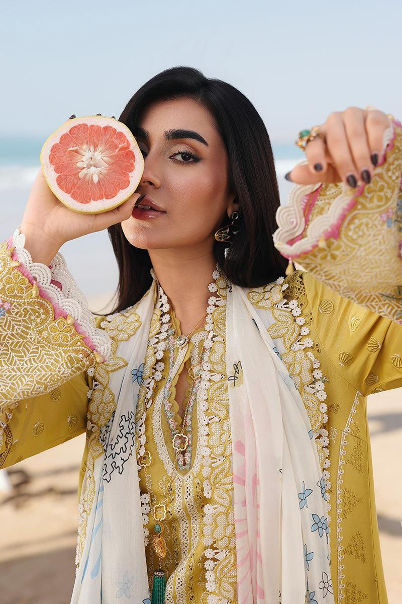 Qalamkar | Sahil Luxury Lawn 26 | SA-07 HIRA - House Of Hania