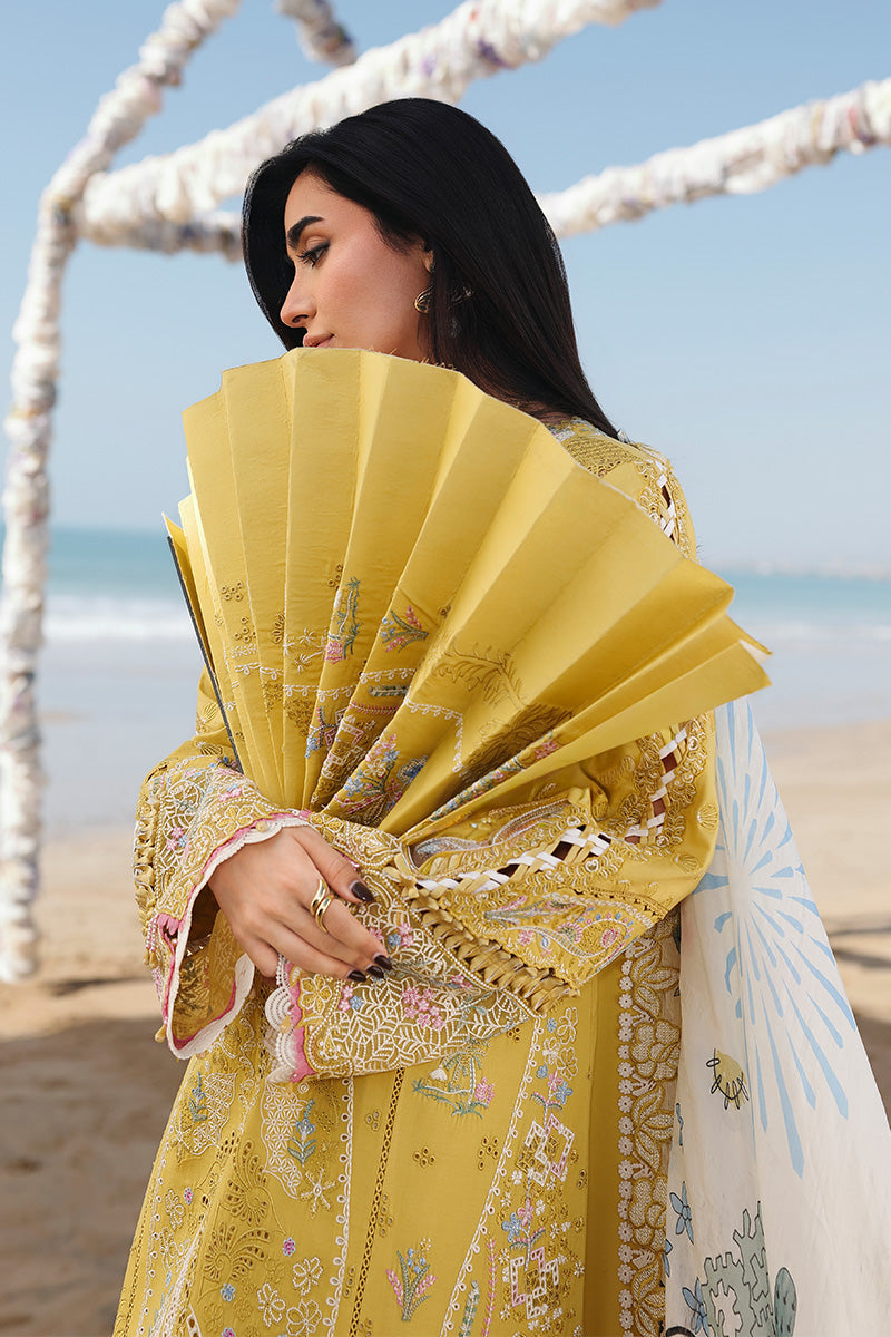 Qalamkar | Sahil Luxury Lawn 26 | SA-07 HIRA - House Of Hania