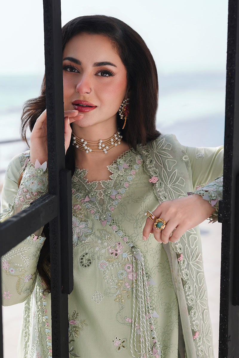 Qalamkar | Sahil Luxury Lawn 26 | SA-12 JIYA - House Of Hania
