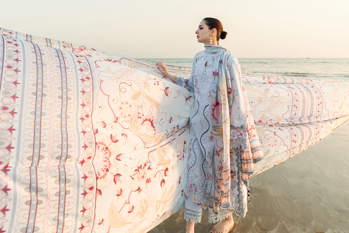 Qalamkar | Sahil Luxury Lawn | FK-02 ISABELLA - House Of Hania