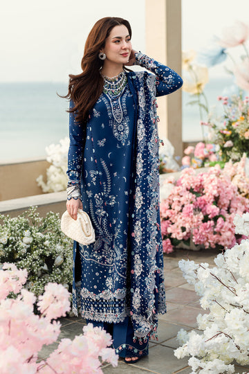Qalamkar | Sahil Luxury Lawn | FK-05 AURORA - House Of Hania