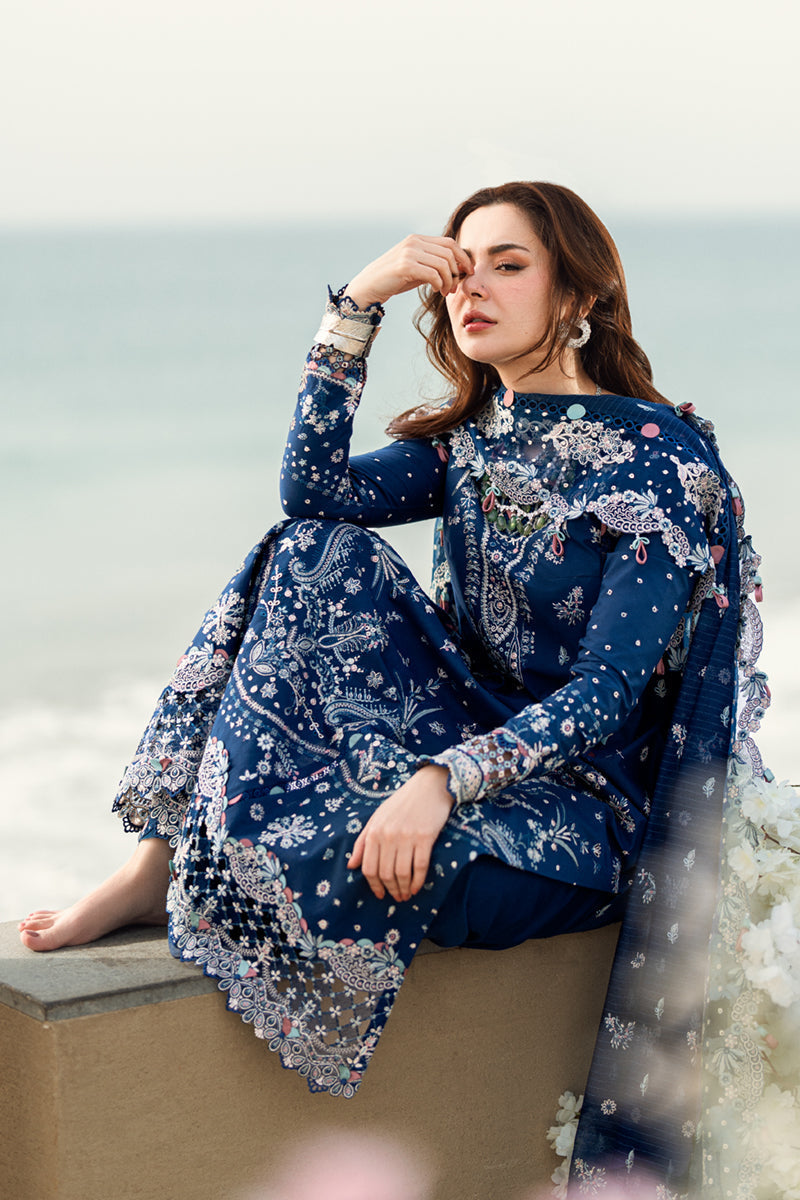 Qalamkar | Sahil Luxury Lawn | FK-05 AURORA - House Of Hania