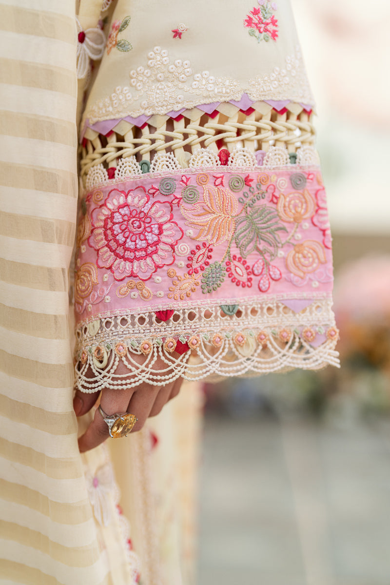 Qalamkar | Sahil Luxury Lawn | FK-14 SCARLETT - House Of Hania