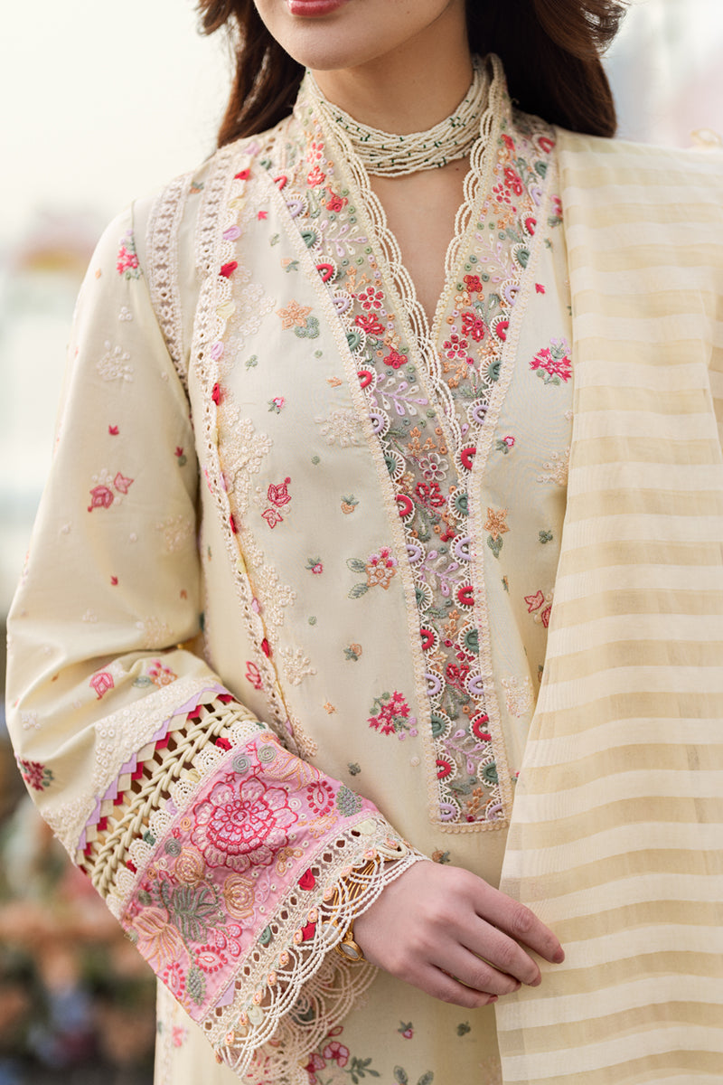 Qalamkar | Sahil Luxury Lawn | FK-14 SCARLETT - House Of Hania