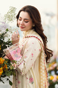 Qalamkar | Sahil Luxury Lawn | FK-14 SCARLETT - House Of Hania