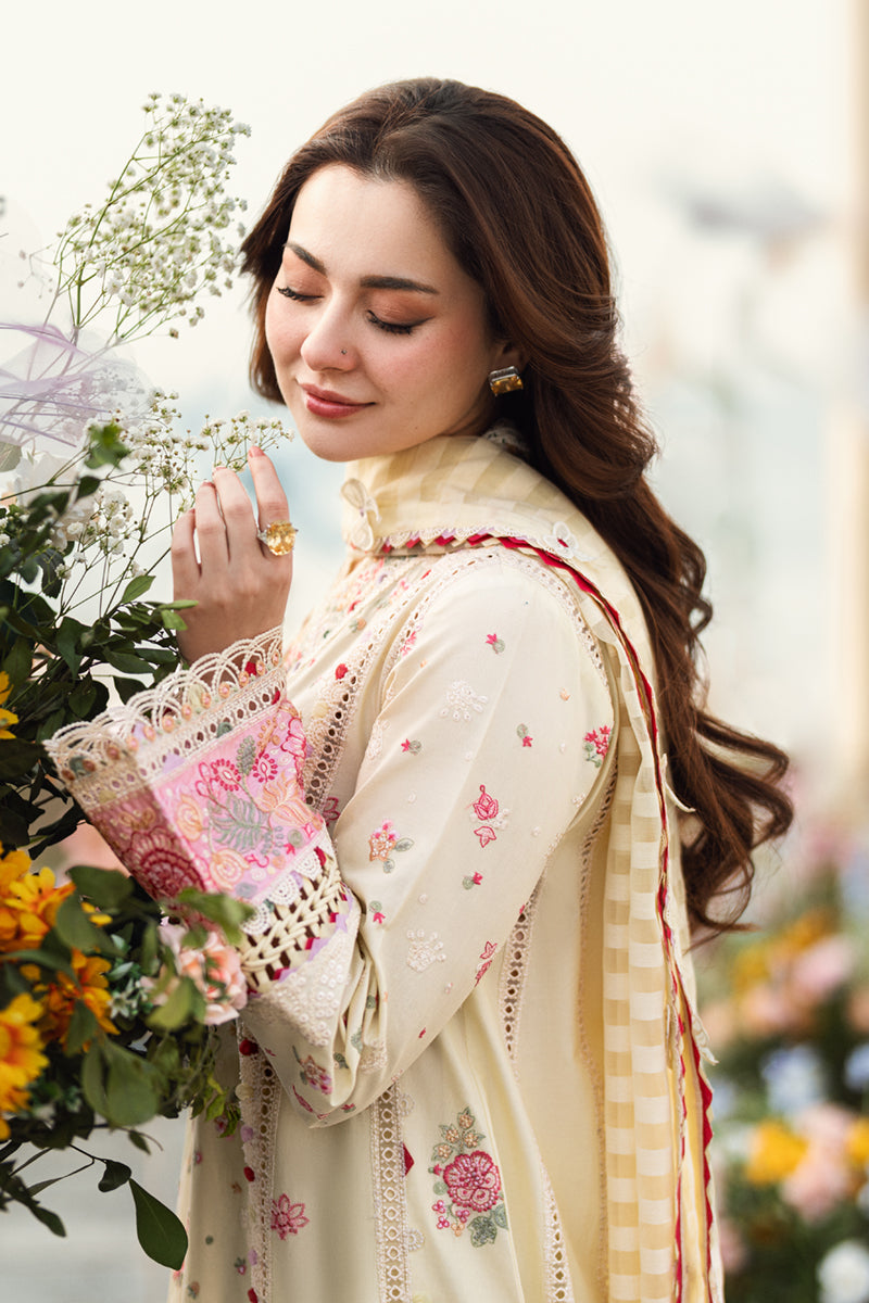 Qalamkar | Sahil Luxury Lawn | FK-14 SCARLETT - House Of Hania