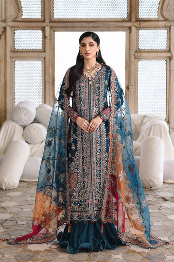Qalamkar | Shadmaani Formals 25 | RH-02 NEELAM - House Of Hania