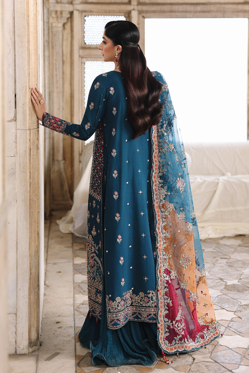 Qalamkar | Shadmaani Formals 25 | RH-02 NEELAM - House Of Hania