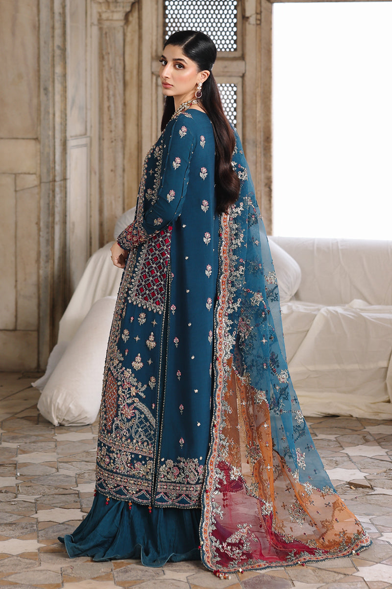 Qalamkar | Shadmaani Formals 25 | RH-02 NEELAM - House Of Hania