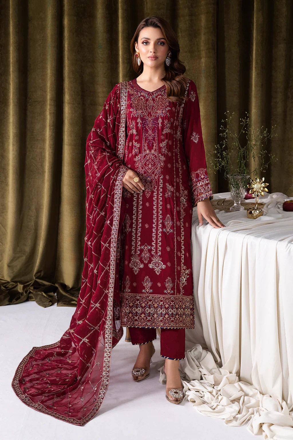 RAMSHA | Aangan Luxury Rawsilk Vol 01. | AA-101 - House Of Hania