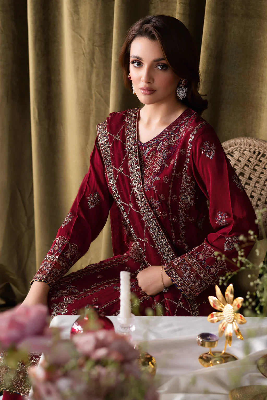 RAMSHA | Aangan Luxury Rawsilk Vol 01. | AA-101 - House Of Hania