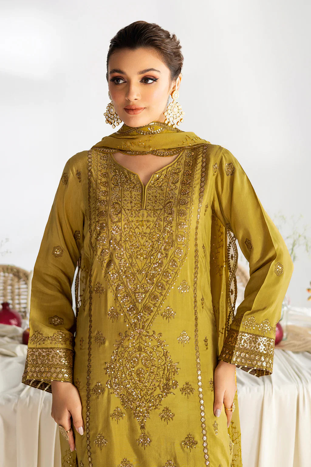 RAMSHA | Aangan Luxury Rawsilk Vol 01. | AA-102 - House Of Hania