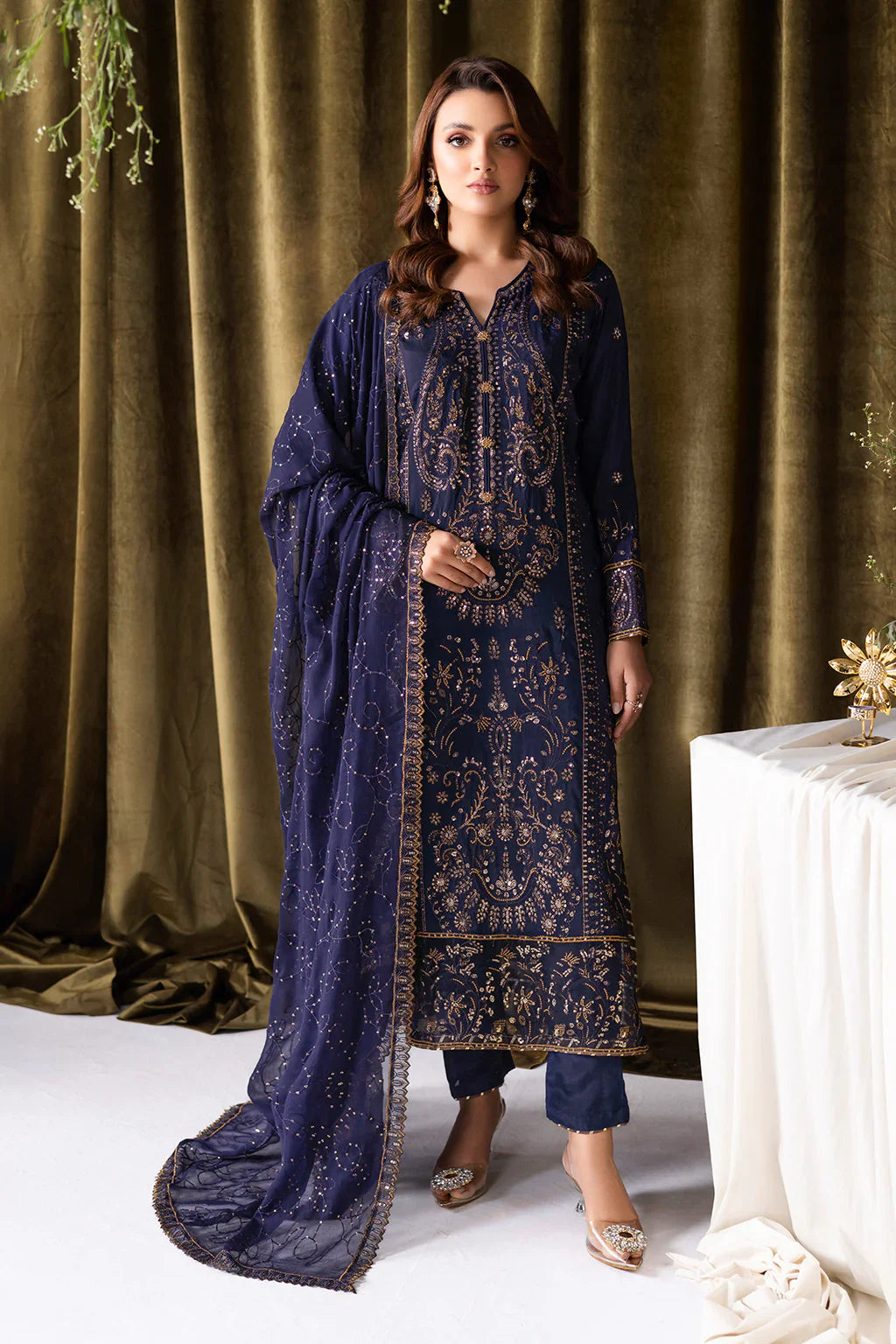 RAMSHA | Aangan Luxury Rawsilk Vol 01. | AA-103 - House Of Hania