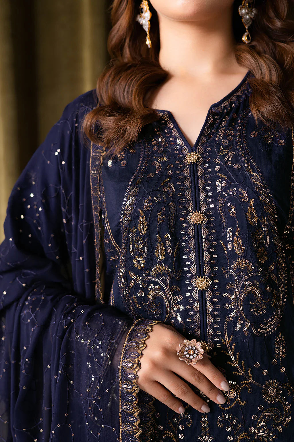 RAMSHA | Aangan Luxury Rawsilk Vol 01. | AA-103 - House Of Hania