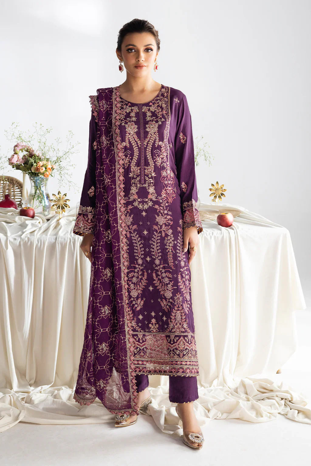 RAMSHA | Aangan Luxury Rawsilk Vol 01. | AA-108 - House Of Hania