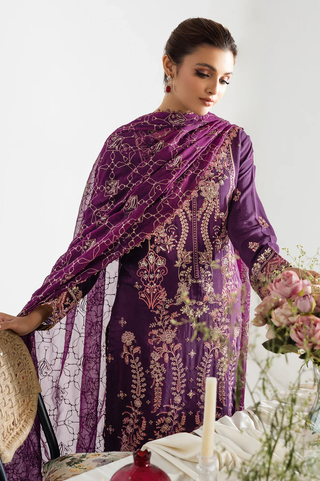 RAMSHA | Aangan Luxury Rawsilk Vol 01. | AA-108 - House Of Hania