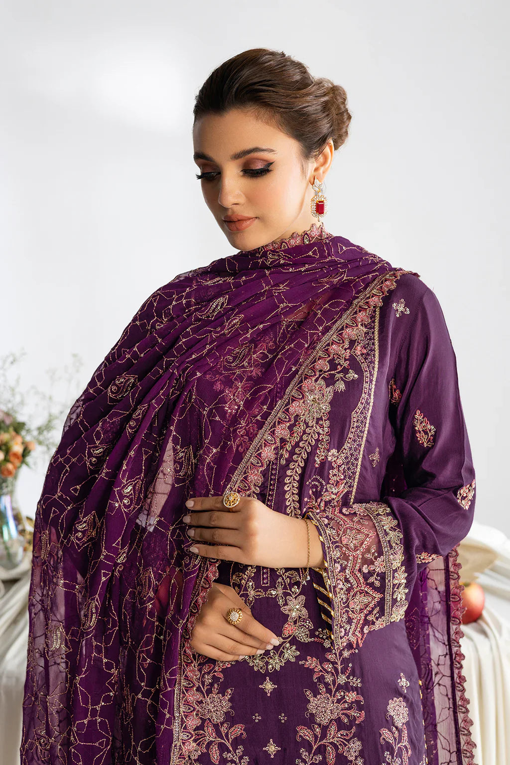 RAMSHA | Aangan Luxury Rawsilk Vol 01. | AA-108 - House Of Hania