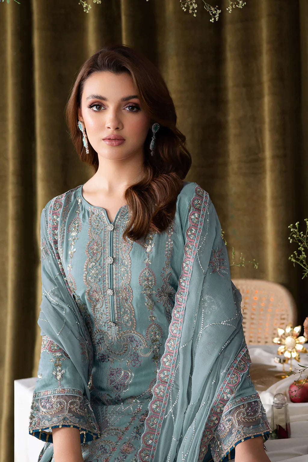 RAMSHA | Aangan Luxury Rawsilk Vol 01. | AA-109 - House Of Hania