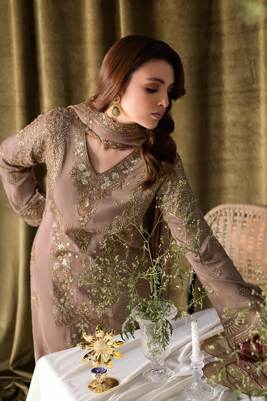 RAMSHA | Aangan Luxury Rawsilk Vol 01. | AA-110 - House Of Hania