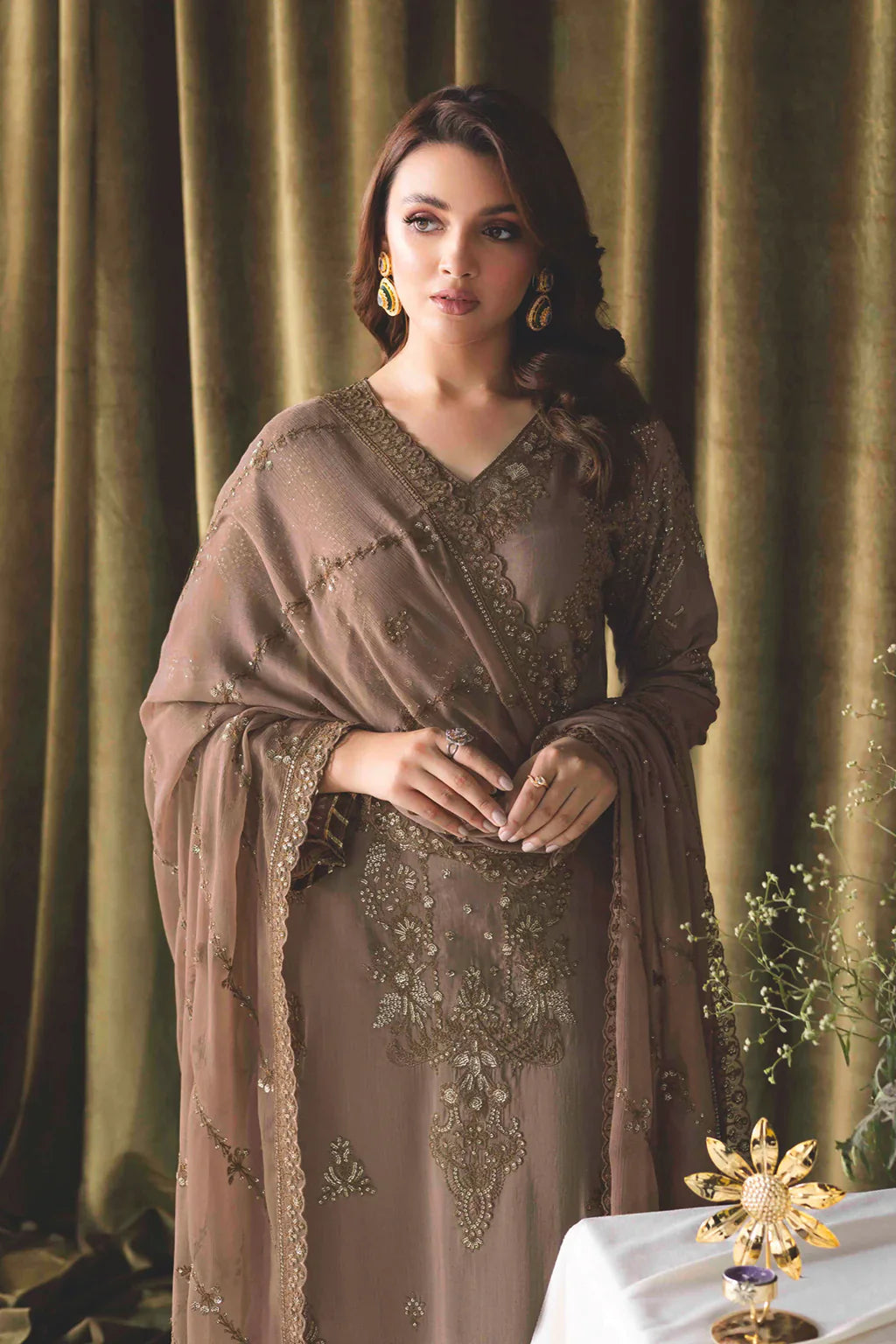 RAMSHA | Aangan Luxury Rawsilk Vol 01. | AA-110 - House Of Hania