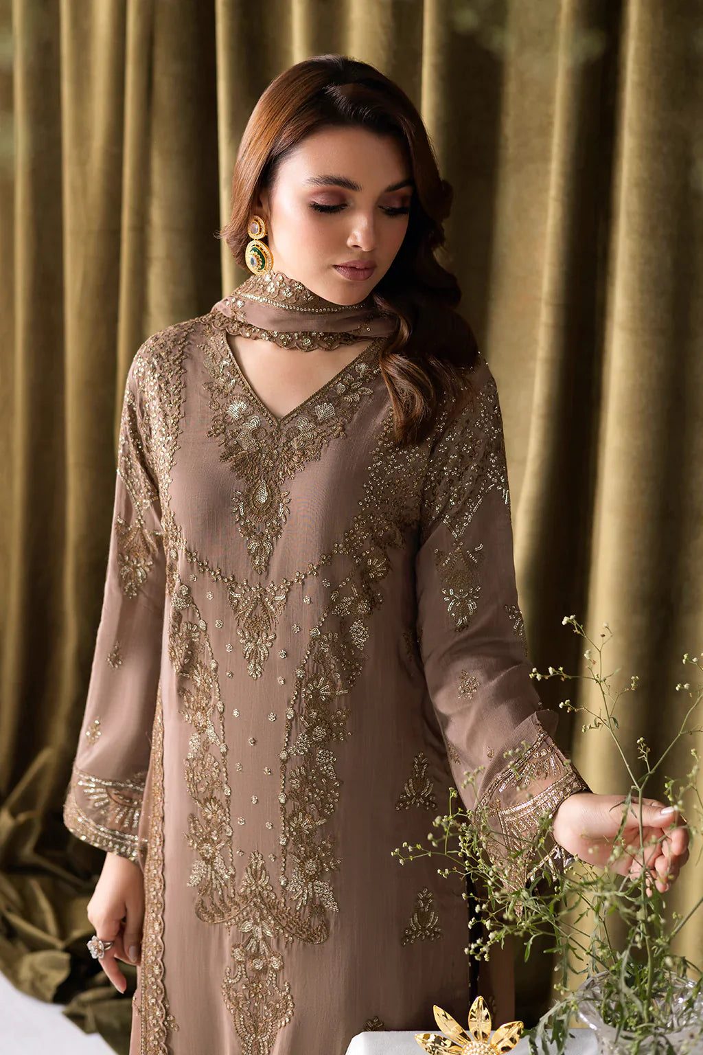 RAMSHA | Aangan Luxury Rawsilk Vol 01. | AA-110 - House Of Hania