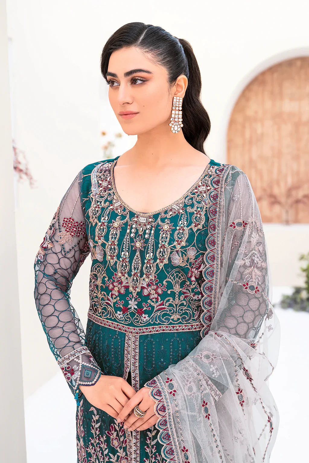 RAMSHA | Minhal Net Collection | M-810 - House Of Hania