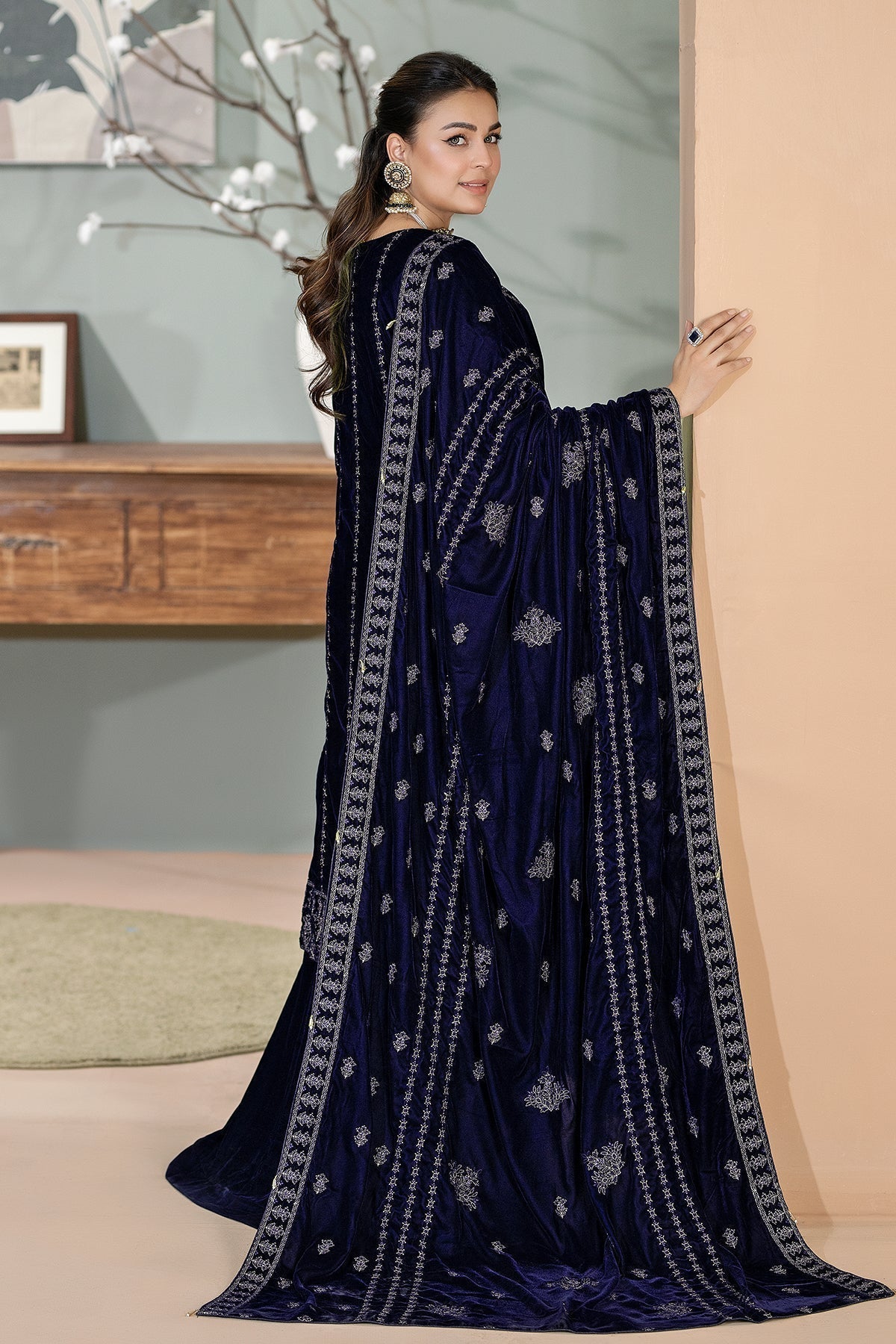 Raeesa Premium | Bareeza Velvet | VL-100 - House Of Hania
