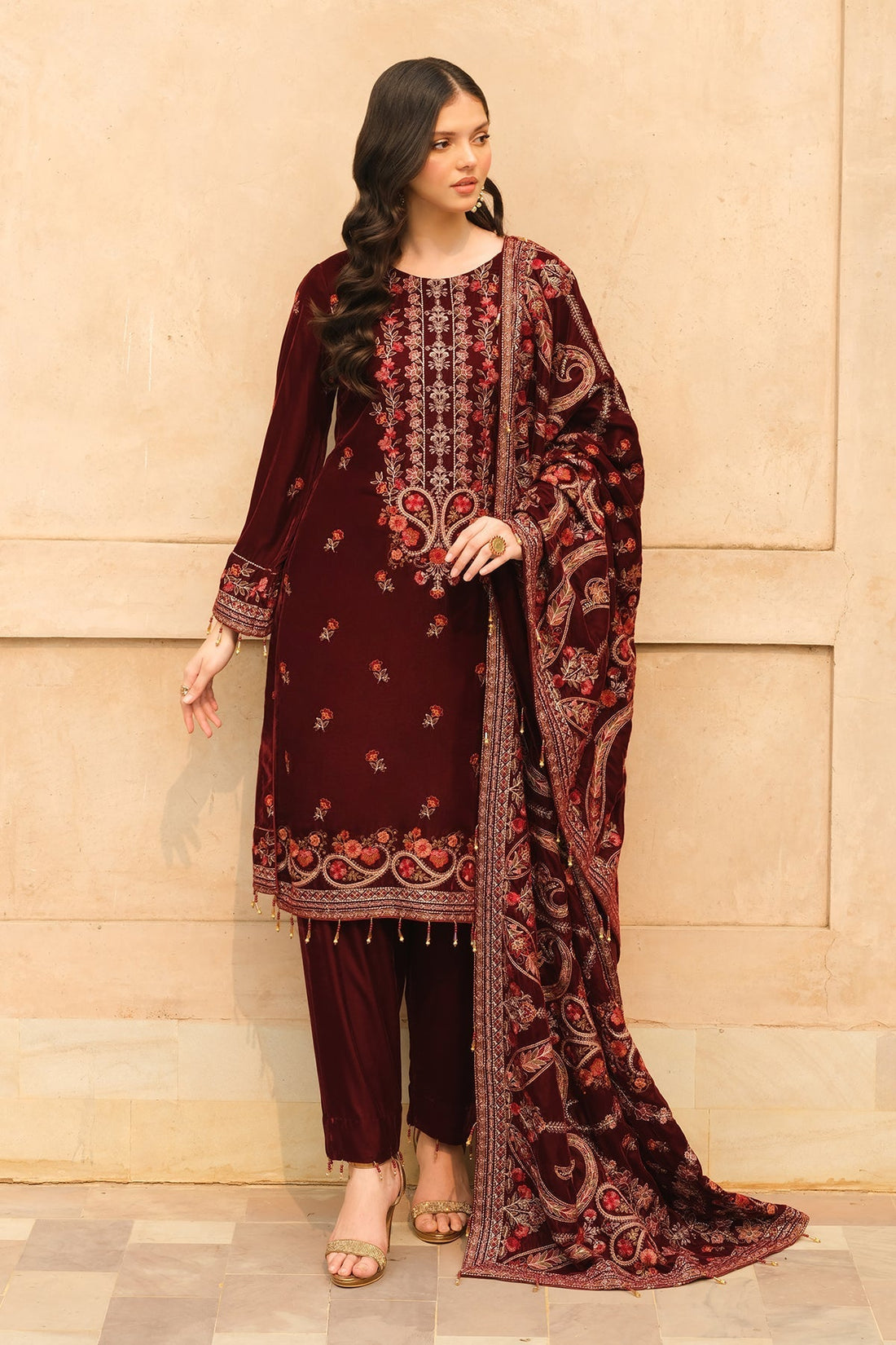 Raeesa Premium | Bareeza Velvet | VL - 111 - House Of Hania