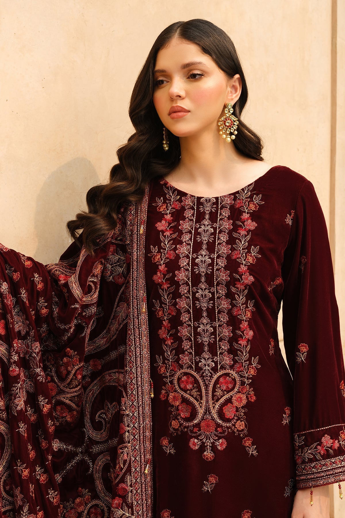 Raeesa Premium | Bareeza Velvet | VL - 111 - House Of Hania