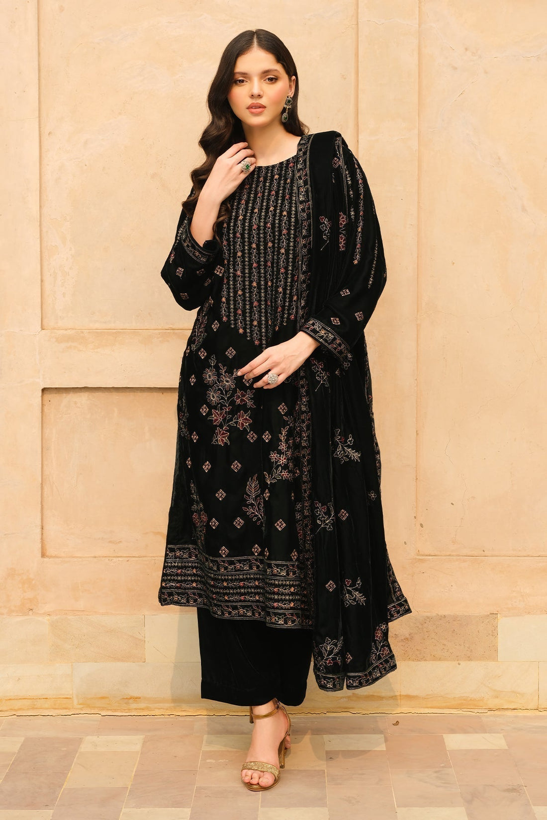 Raeesa Premium | Bareeza Velvet | VL - 112 - House Of Hania